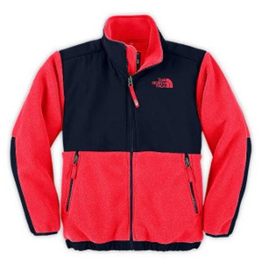 THE NORTH FACE Denali Fleece Full Zip Jacket Red/Blue Youth XL Vintage